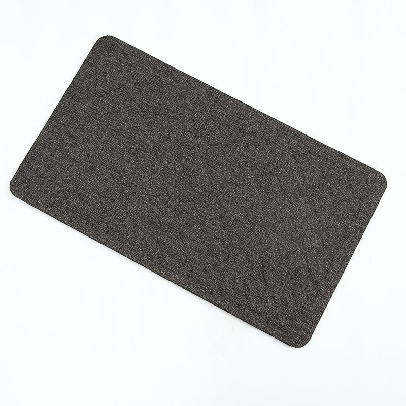 Solid Color Linen Surface PVC Foaming Amazon Hot Sale, Scrubbing Door Mat, Anti-fatigue Kitchen Floor Mat